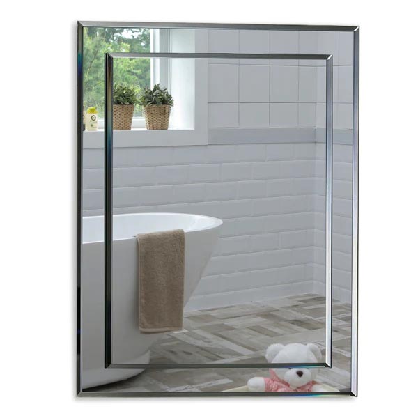 Lynne Rectangular Wall Plain Bathroom Mirror Img01