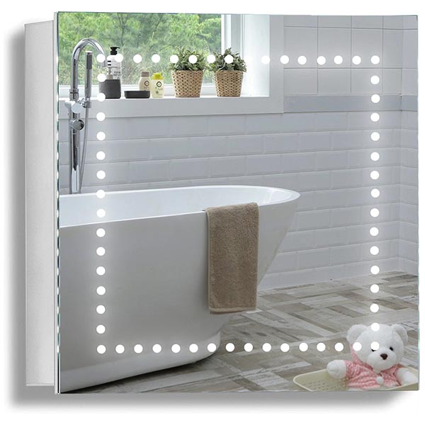 Pallas LED Illuminated Bathroom Mirror Cabinet Img01
