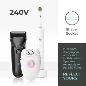 QUASAR CABM12 LED Illuminated Bathroom Mirror Cabinet Img05