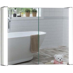 QUASAR CABM13 LED Illuminated Bathroom Mirror Cabinet Img01